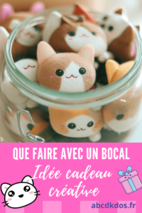 idée cadeau, que faire avec un bocal, idée cadeau pas cher et créatif