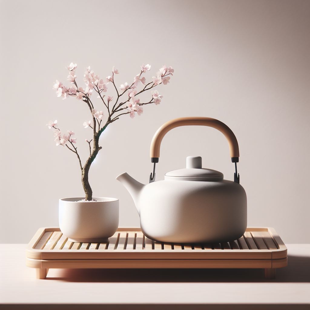 idée cadeau japon, l'art et la cérémonie du thé, théière japon © Image créée par Bing . https://www.bing.com/ 
