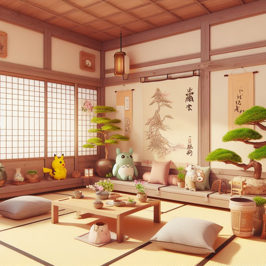 idée cadeau décoration salon japon © Image créée par Bing . https://www.bing.com/ 