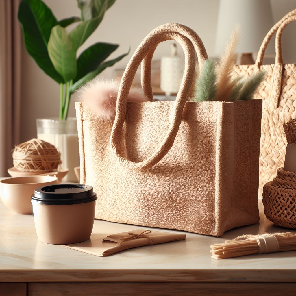 idée cadeau à faire soi même, tuto pour fabriquer un sac de courses en toile de jute , © Image créée par Bing . https://www.bing.com/