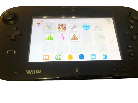 console jeux vidéo vintage nintendo WII U noire